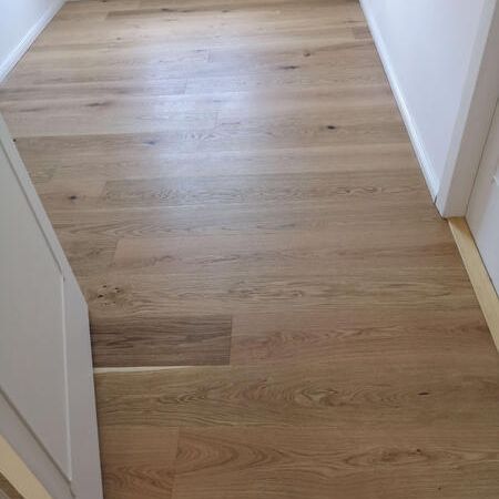 Eiche Landhausdiele geklebt verlegt